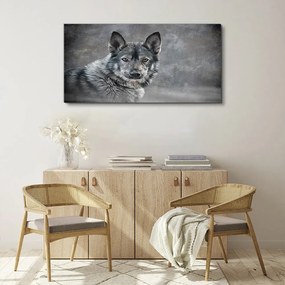 Tablou canvas Zăpadă de iarnă Animal lup Câine