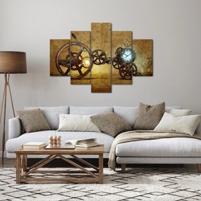 Tablou cu aparatele istorice ale ceasurilor (150x105 cm)