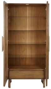 Vitrina, maro, din lemn de acacia, Aura