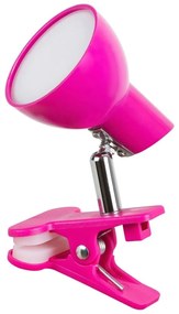 Veioza, lampa de birou cu clema design modern Noah roz