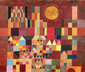 Klee, Paul - Reproducere Castle and Sun, 1928, (40 x 35 cm)