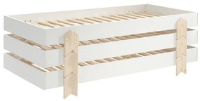 Set MODULO format din 3 Pat copii MODULO (90 x 200 cm) cu picioare Pat copii în formă de săgeată.