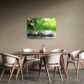 Tablou pe sticlă - Lotus (70x50 cm)