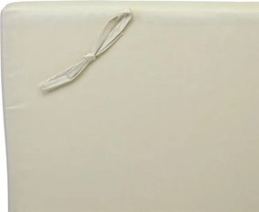 DIVERO Set de tapițerie pentru șezlong Garth, crem, 2 buc.