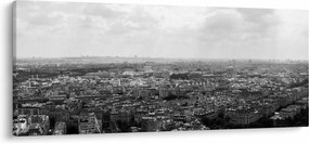 Tablou - Acoperișuri clădirilor din Paris (120x50 cm)