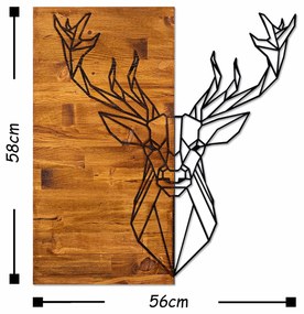 Accesoriu decorativ de perete din lemn Deer1