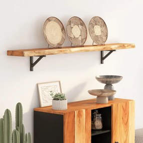 vidaXL Raft perete 140x20x2,5cm dreptunghiular lemn acacia margine vie