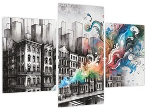 Tablou - Viața industrială (90x60 cm)