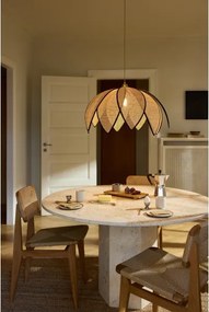 Osram - Lustră suspendată pe cablu DECOR RATTAN 1x E27/15W/230V Ø 67 cm bej/negru