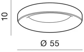 Azzardo AZ2726 - Plafonieră LED dimmabilă SOVANA LED/50W/230V+ telecomandă