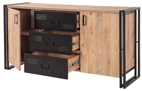 Mobilier living Cosmopolitan 1 (Pin atlantic + Negru). 1089383