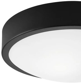 Plafonieră JONAS 1xE27/60W/230V d. 26 cm neagră