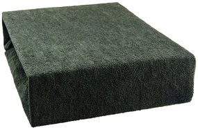 Cearșaf plușat 200x220 cm - negru