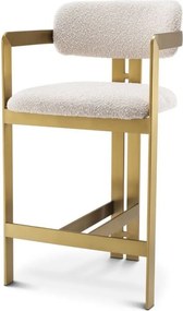 Scaun bar design LUX Donato Counter Stool, boucle crem 115049 HZ