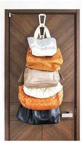 Cuier pentru genți cu 6 cârlige YAMAZAKI Kanazawa, alb