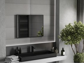 Mexen Loft oglindă de baie dreptunghiulară 80 x 60 cm, ramă neagră - 9852-080-060-000-70