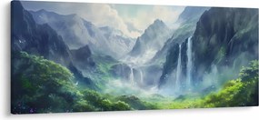 Tablou - Valea cascadelor (120x50 cm)
