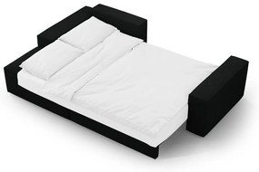 Colțar negru extensibil cu tapițerie din țesătură bouclé (cu colț pe partea stângă ) Jodie – Micadoni Home