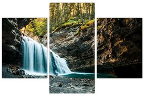 Tablou cu cascada de pădure (90x60 cm)