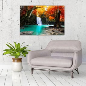 Tablou - Laguna de Smarald (90x60 cm)