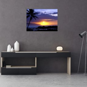 Tablou cu apus de soare deasupra mării (70x50 cm)
