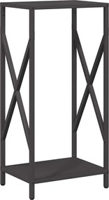 vidaXL Suport pentru lemne de foc negru Oțel laminat la rece