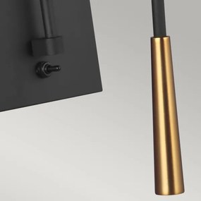Lampă de perete SIMON 1xE27/60W/230V neagră/aurie Feiss