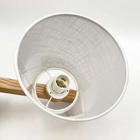 Lustră aplicată Brilagi ANTHONY 3xE14/40W/230V stejar/alb