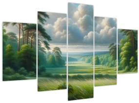 Tablou - Peisaj verde (150x105 cm)