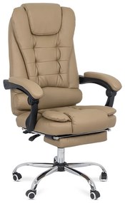 Scaun directorial cu suport de picioareOFF 418 crem