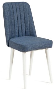 Scaun sufragerie Vlasta 1 (alb + albastru închis) . 1093073