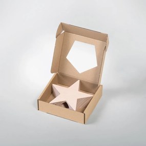 Steluță din lemn pentru brad de Crăciun Spira Large