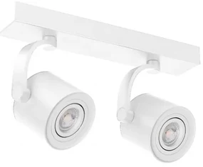 Spot aplicat cu brat directionabil de tavan/plafon BROSS ARM 2 alb ZZ AZ3502