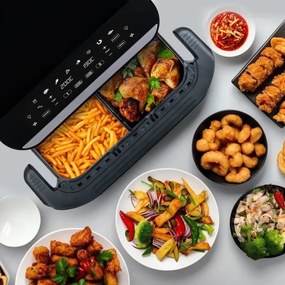 Friteuză cu aer cald dublă digitală multifuncțională TESLA Electronics AirCook 10 l 2400W/230V