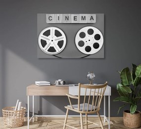 Tablou banda de film în design alb-negru