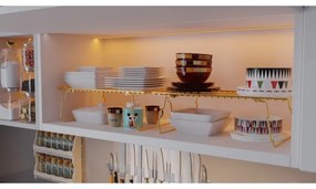 Organizator cu rafturi 42x19 cm auriu