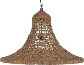 Lustră suspendată Balinese natural, 75x75x55 , din fibra naturală "Amani"