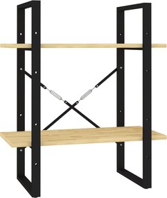 vidaXL Bibliotecă cu 2 rafturi, 60x30x70 cm, lemn masiv de pin