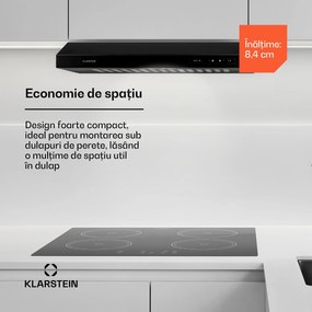 Klarstein UW60BL Hotă 60 cm încorporare sub dulap 208 m³/h