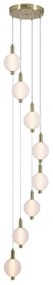 Lustra LED suspendata alama lucios sticla acid Luminique 8Lt