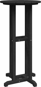 vidaXL Masă de bar Negru 55 x 55 x 107 cm Polietilenă