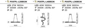 Lustra LED suspendata design modern Krone 100cm