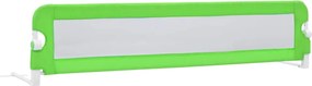 vidaXL Balustradă de protecție pat copii, verde, 180x42 cm, poliester