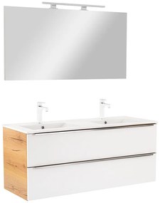 Mobilier complet de baie Vario Trim 120 stejar-alb