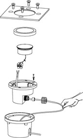 Corp de iluminat LED pentru căi de acces Eglo 93481 LAMEDO LED/2,5W/230V IP67