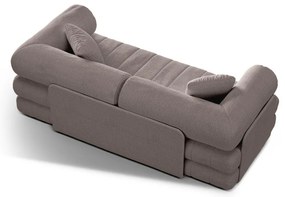 Canapea grej extensibilă cu tapițerie din țesătură bouclé 206 cm Kemi – Cosmopolitan Design