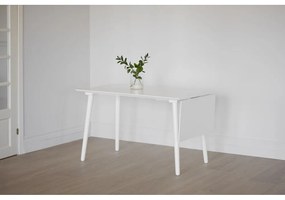 Masă de dining Rowico Lotte Drop-Leaf, 120 x 80 cm, alb