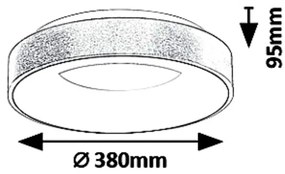 Plafoniera LED camera de zi, sufragerie, dormitor Carmella 5052 RX