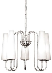 Candelabru cu 5 brate design modern Magnum crom