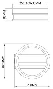 Plafonieră LED BLEVINS Globo 67360D1 LED/10W/230V 3000/4200/600K 25x25cm